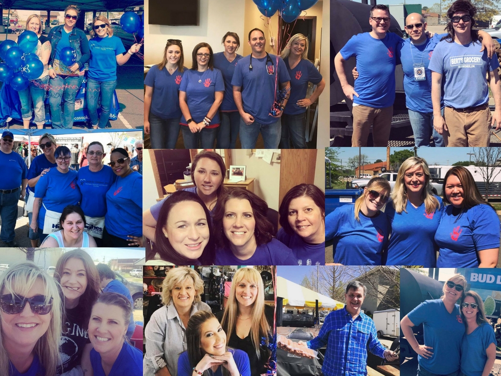 collage of casa staff and volunteers at chili cook off